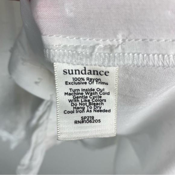 Sundance White Ruffle Blouse - Picture 13 of 13